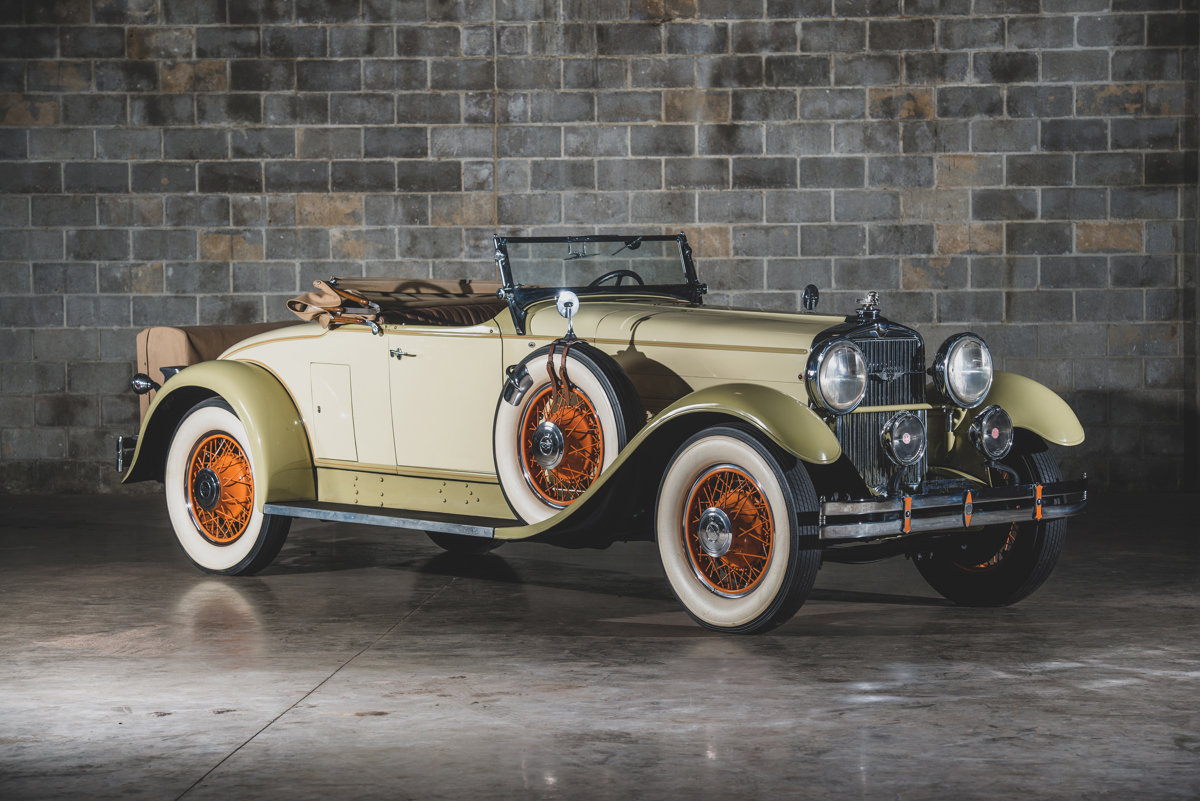 1930 Stutz Model M Two-Passenger Speedster by LeBaron offered at RM Sotheby’s The Guyton Collection live auction 2019